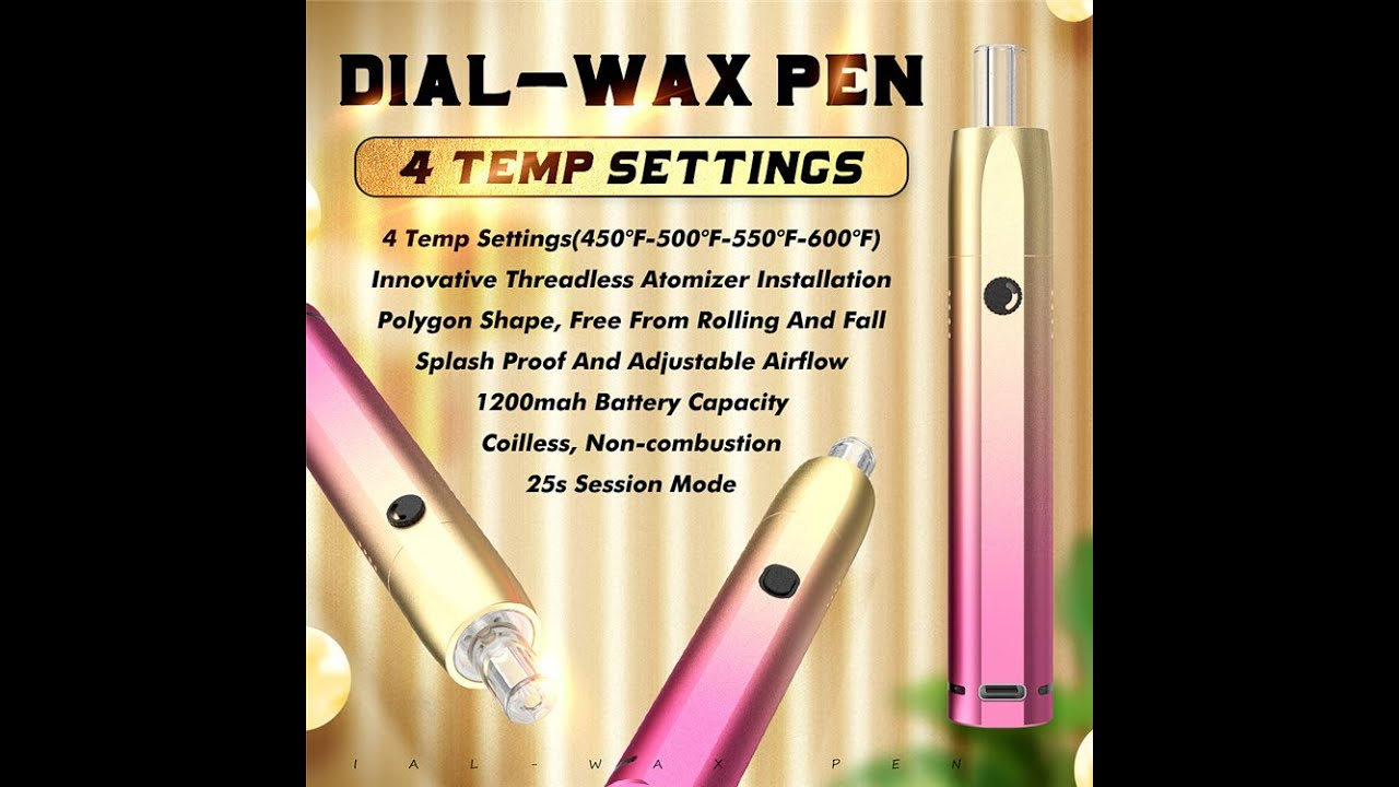 Portable Dab Pen Vaporizer 2 In 1 Vape Pen For Wax/Concentrates And Oils