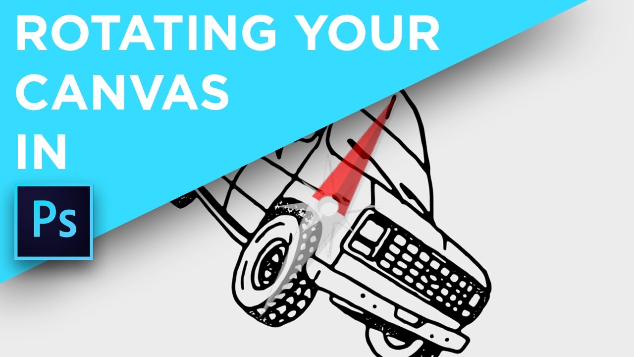Rotating your canvas in Photoshop with the Rotate Tool