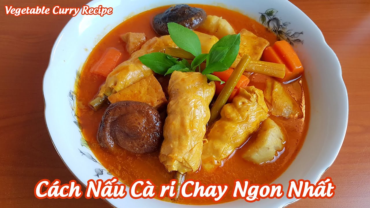 Cà ri Chay | Cách nấu Cà ri chay ngon nhất tại nhà | Vegetable curry recipe | @Cô Tư Hà Lan
