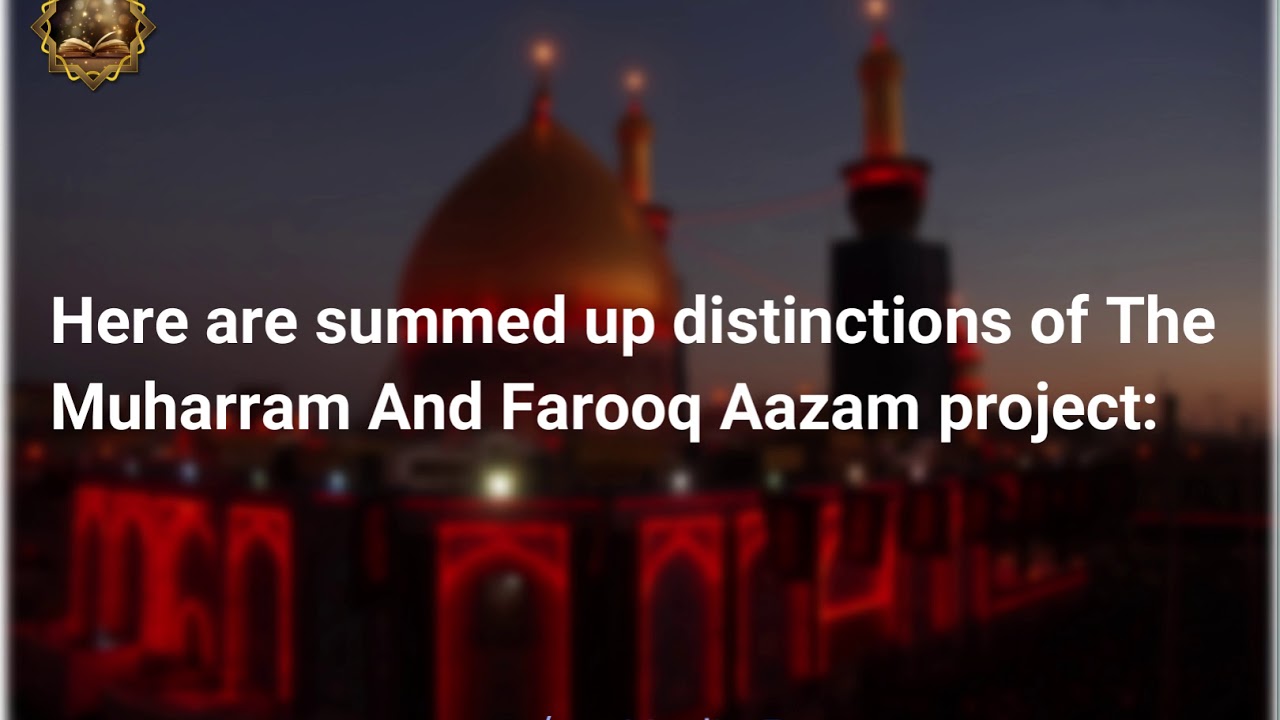 It's My Turn Series| Details of Project Muharram And Farooq Aazam RA.| 360 NSMC Cabinet