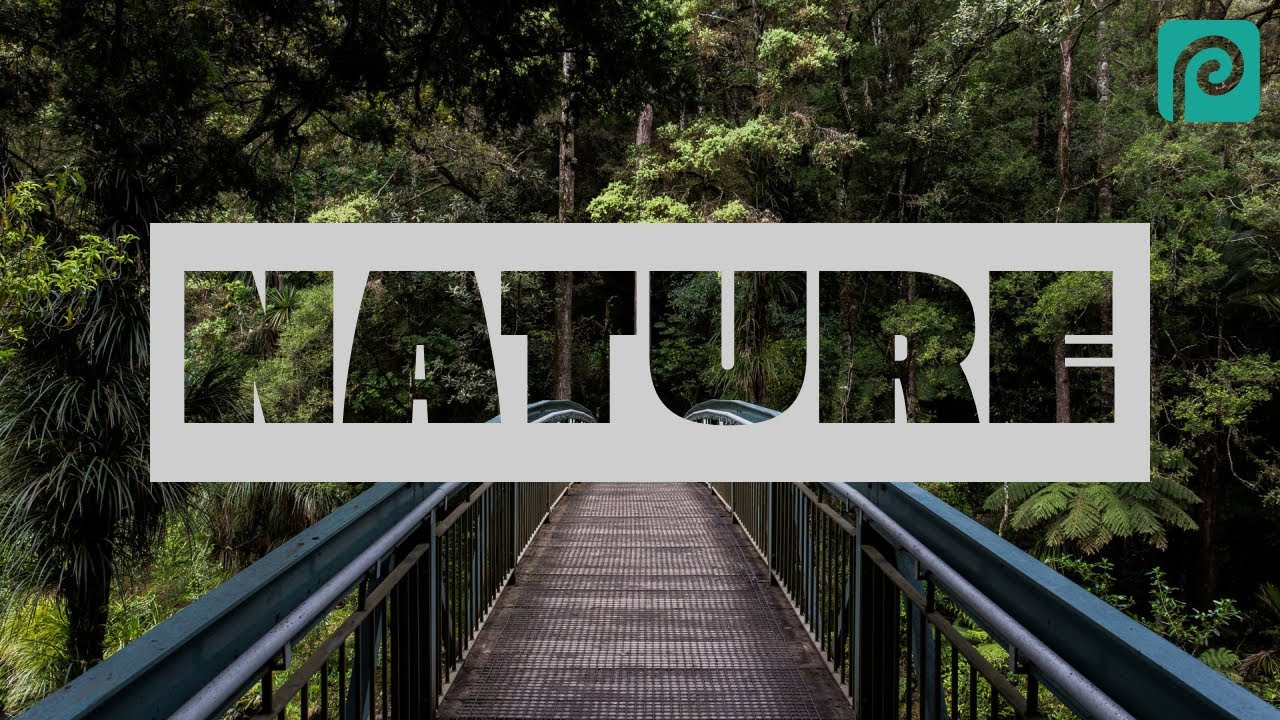 Photopea - Knockout Text Effect | Browser Photoshop