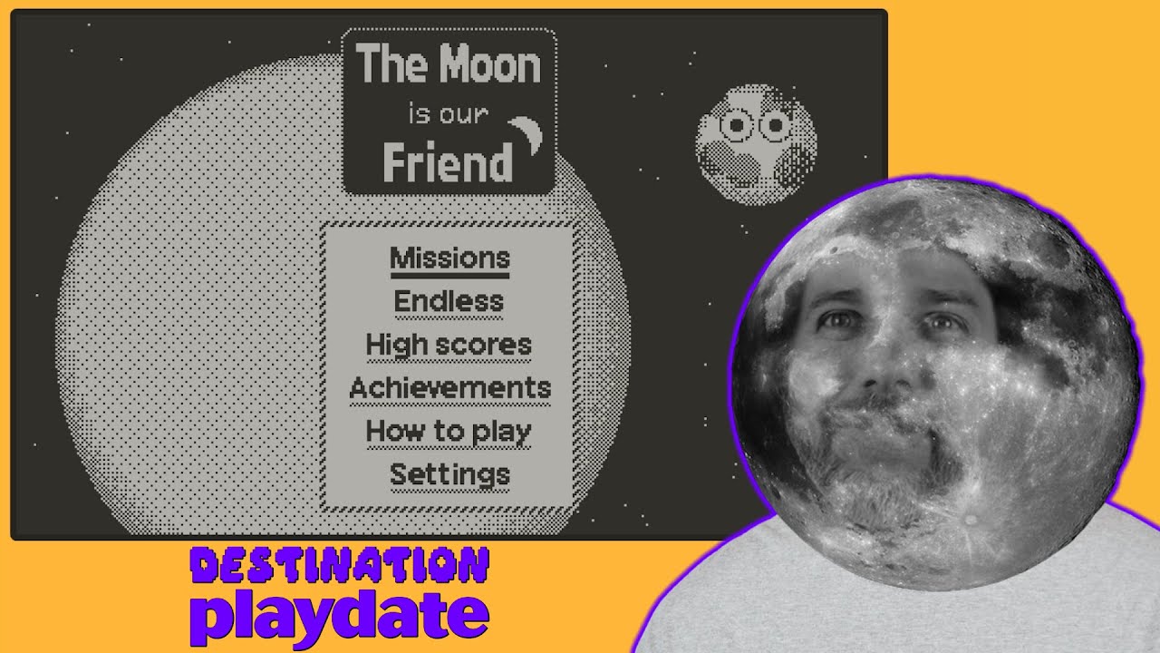 The Moon is our Friend - Playdate gameplay + impressions