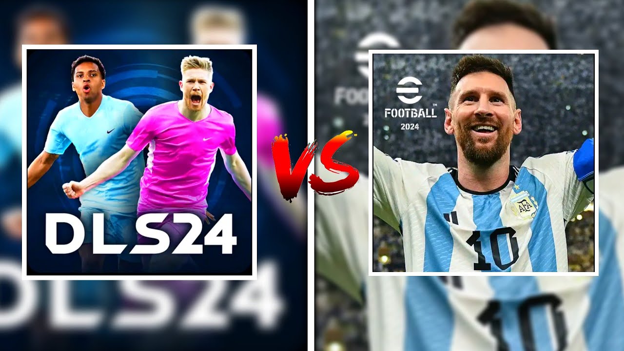 DLS 24 vs EFOOTBALL 24 MOBILE | Gameplay Comparison High 60Fps | Official DLS 24