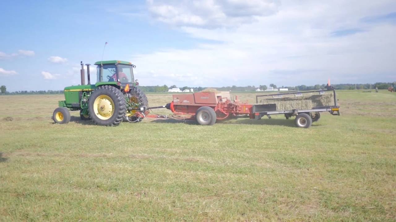 Baling & Hauling Hay- G.L. Nause Co.