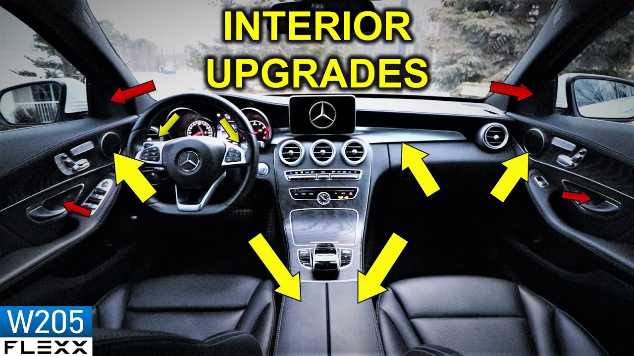 Inexpensive Upgrades to the 2015+ Mercedes W205 C-Class interior.