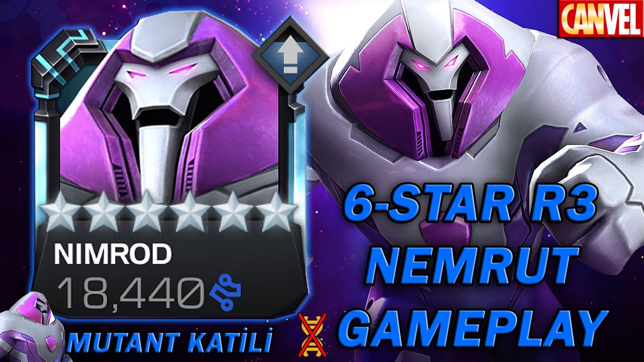 6-STAR R3 NEMRUT GAMEPLAY | O, MUTANTLARA GÜN YÜZÜ GÖSTERMİYOR, DOMINO MANYETO DAHİL !! - MCOC