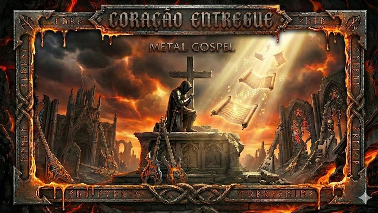 METAL GOSPEL - Coração Entregue | Cinematic Power Ballad e Adoração