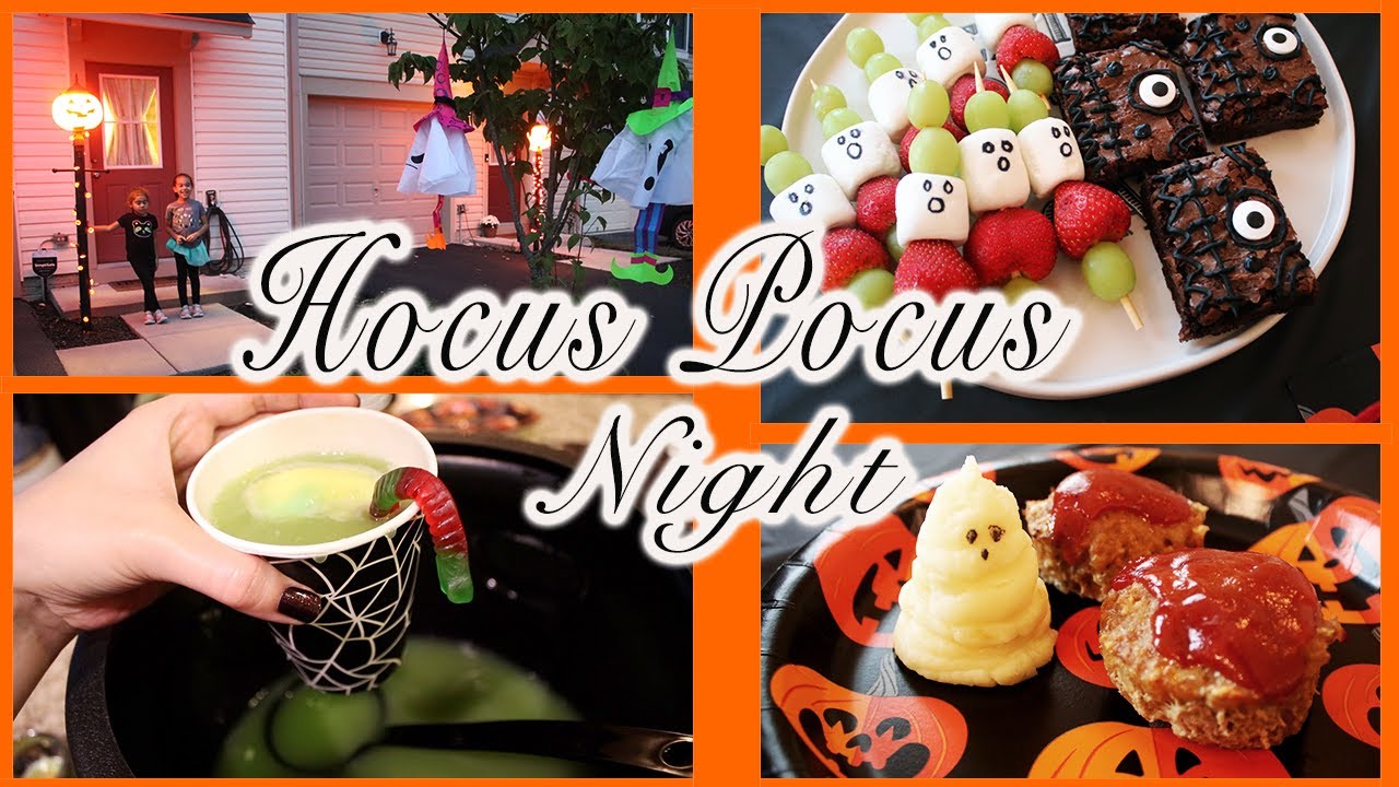 HOCUS POCUS NIGHT VLOG// HOCUS POCUS FAMILY NIGHT IDEAS AND RECIPES // DITL FALL 2021