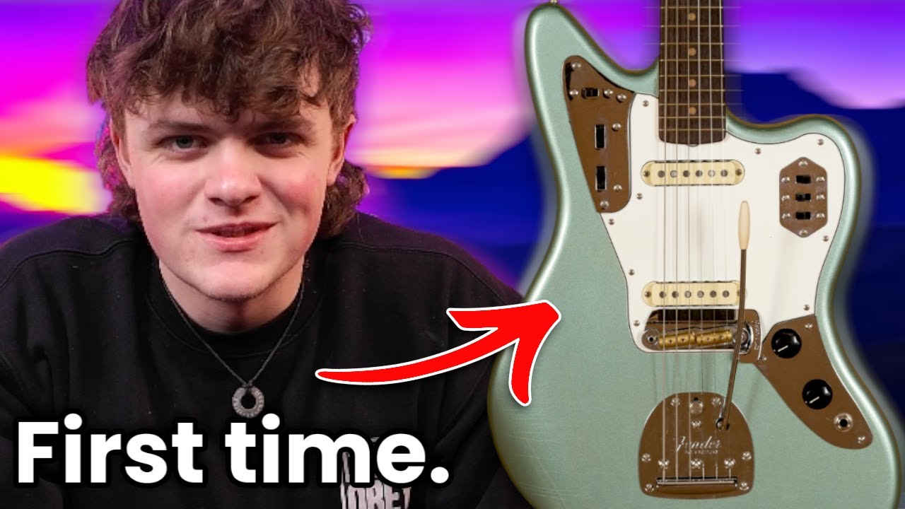 My First Time Playing a Fender CS Jaguar