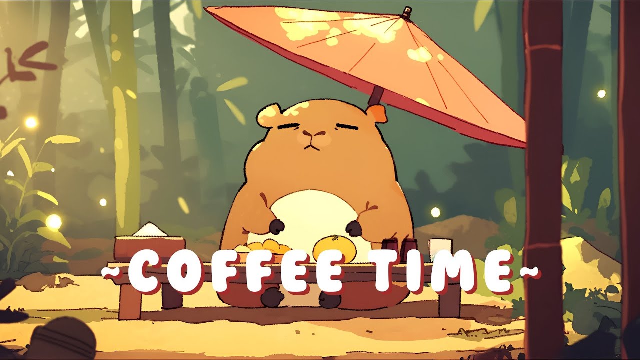 24/7 Capybara Lofi Beats - Cozy Japanese Lofi Mix ~ Tranquil Mood ~ 🦫 ✨ 🌙