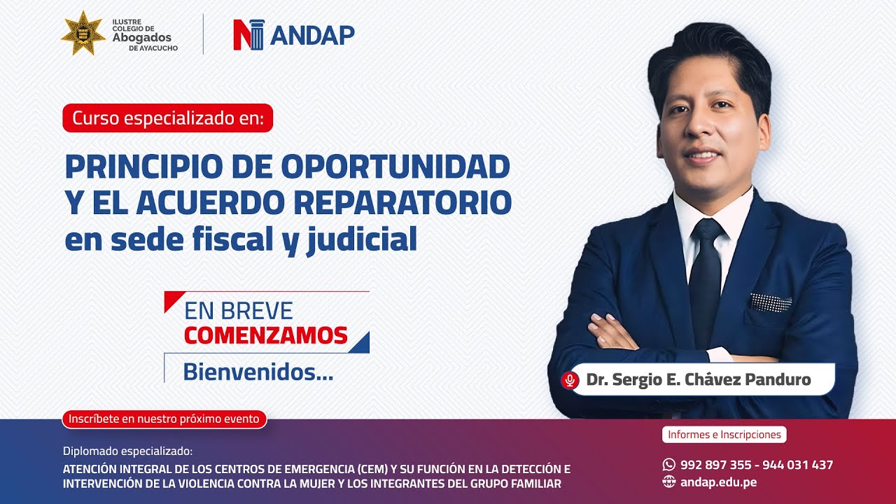 PRINCIPIO DE OPORTUNIDAD Y ACUERDO REPARATORIO EN SEDE FISCAL Y JUDICIAL