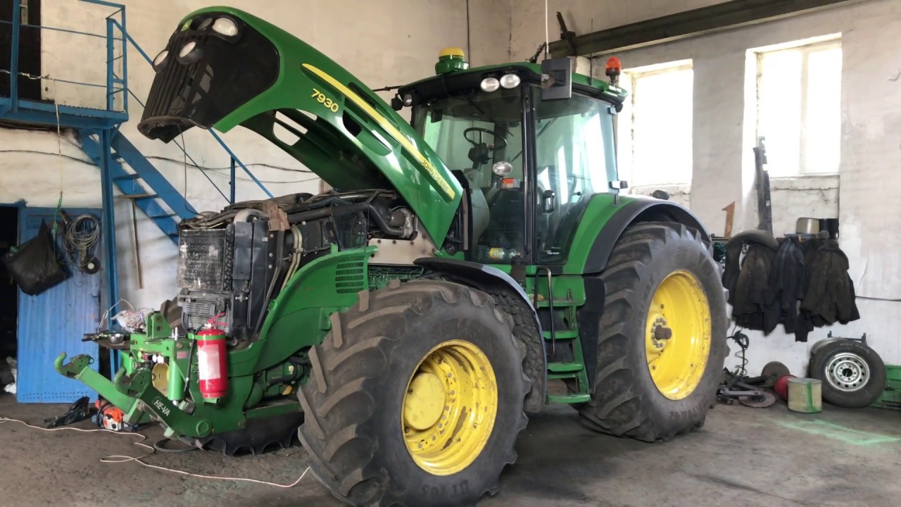 Невеликий ремонт трактора john deere 7930