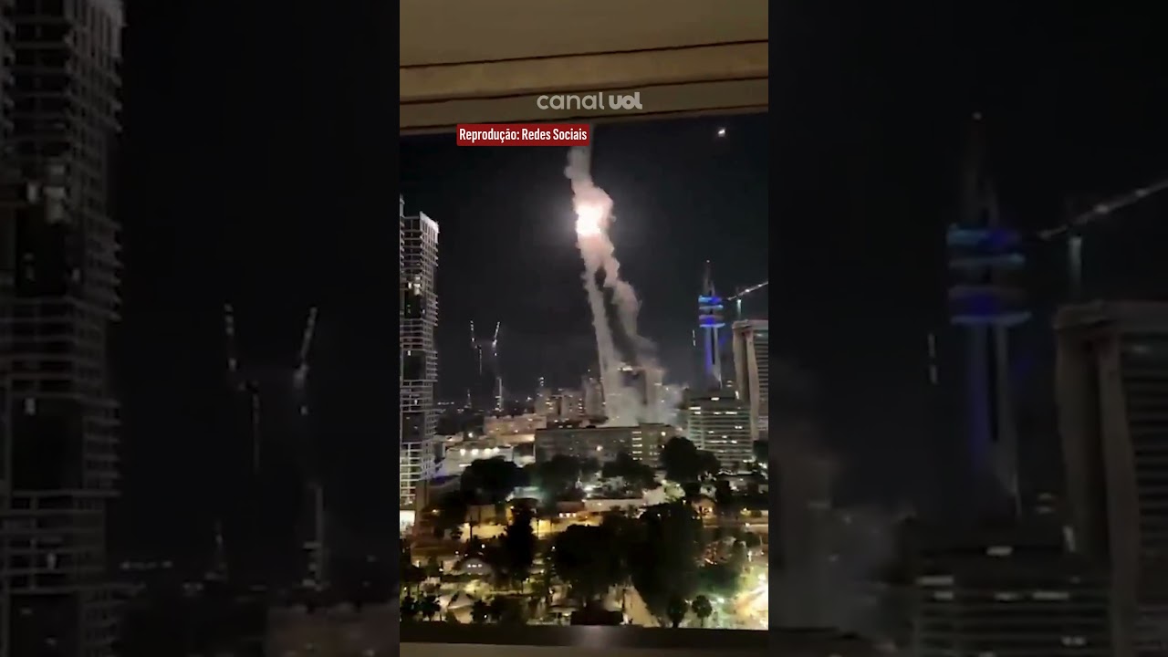 Ir&atilde; ataca Israel com centenas de m&iacute;sseis contra Tel Aviv; veja v&iacute;deos