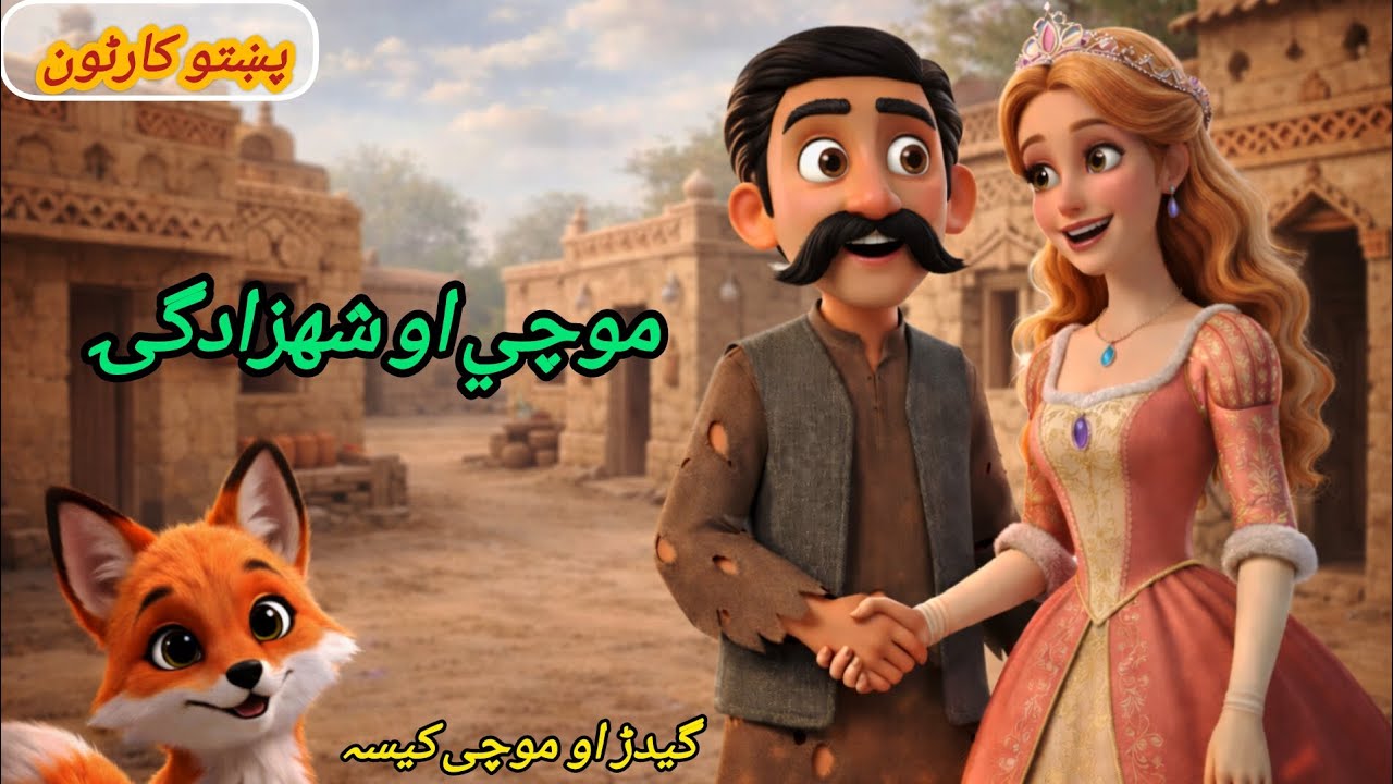د موچی او گیدڑ کیسہ Story of the Cobbler and the Fox | Pashto cartoon store #pashto #cartoon #story