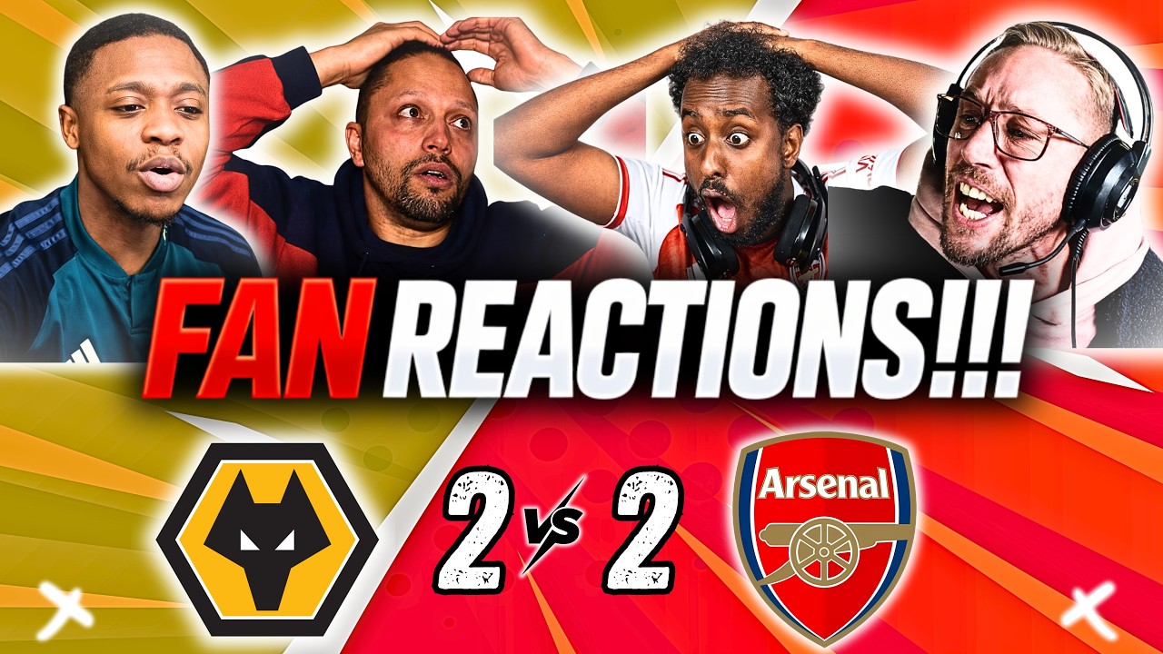Arsenal Fans CRASHOUT 😤 & Rivals EXPLODE 🎉 | Wolves 2–2 Arsenal