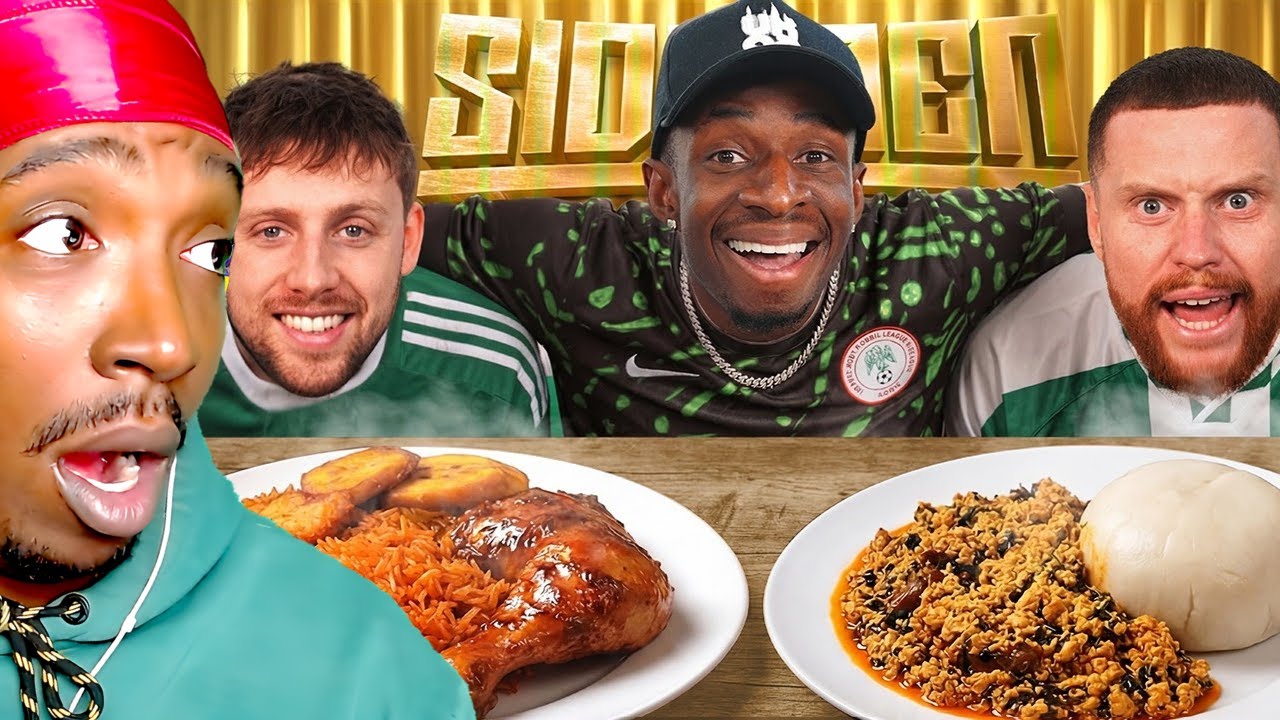 Участники группы Sidemen впервые пробуют африканскую кухню (реакция американцев)