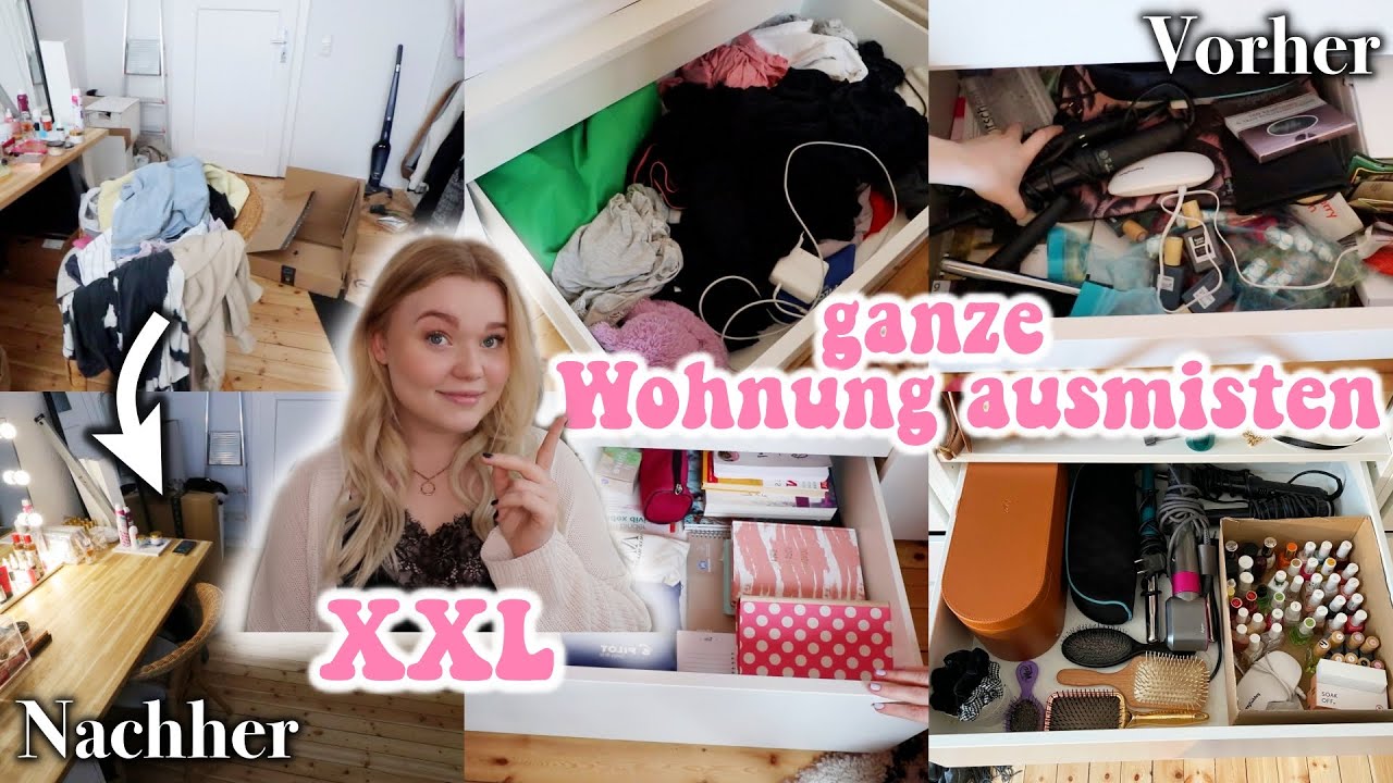 XXL die ganze Wohnung AUSMISTEN & AUFRÄUMEN! weekly vlog I Meggyxoxo