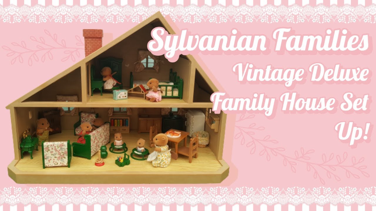 Setting Up my Oldest Sylvanian Families / Calico Critters House from 1987!