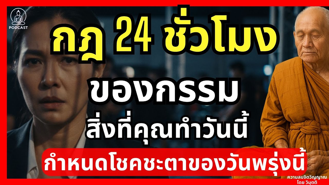 กฎ 24 ชั่วโมงของกรรม! สิ่งที่คุณทำวันนี้ กำหนด 