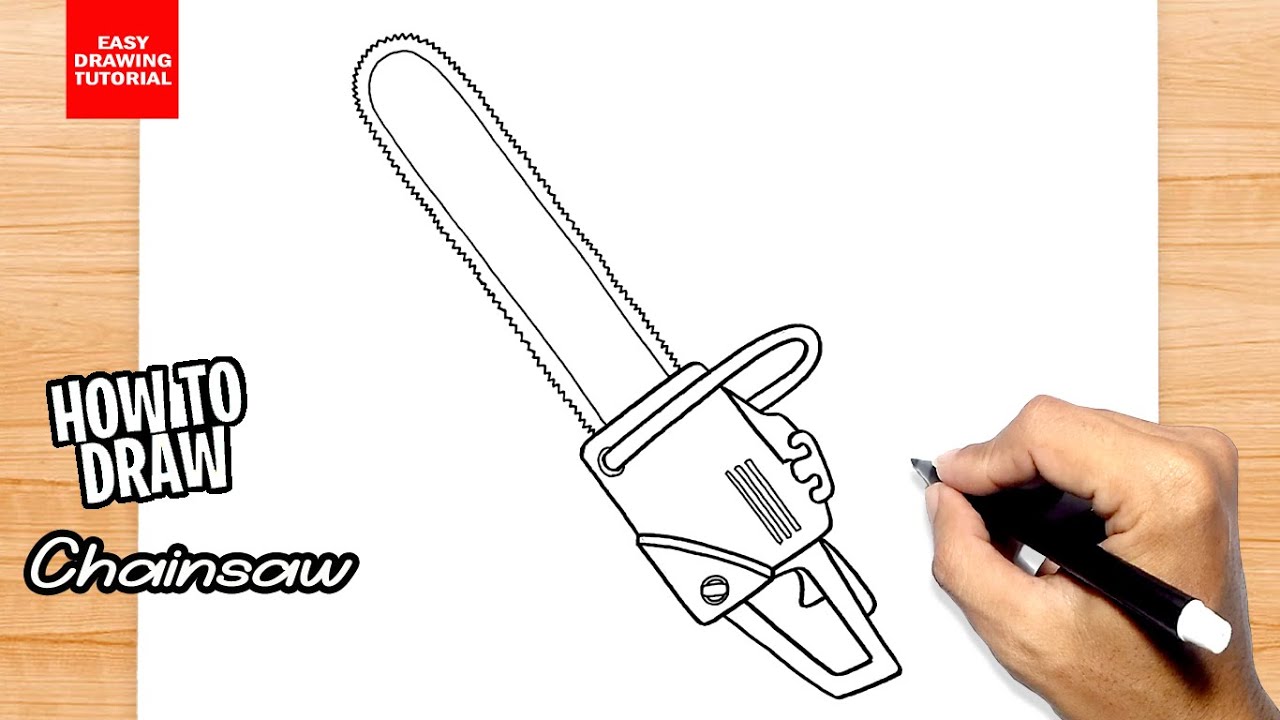 How to draw Chainsaw