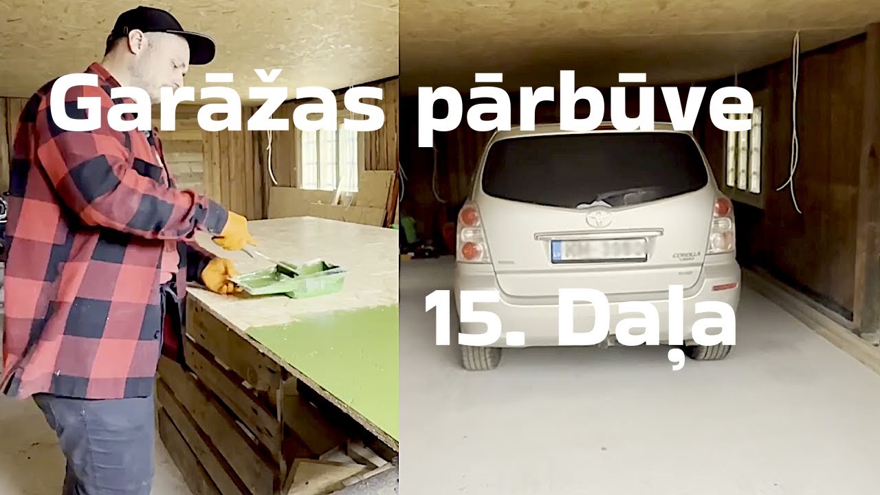 Garāžas pārbūve 15. Daļa. Griesti, nu gandrīz pabeigti.