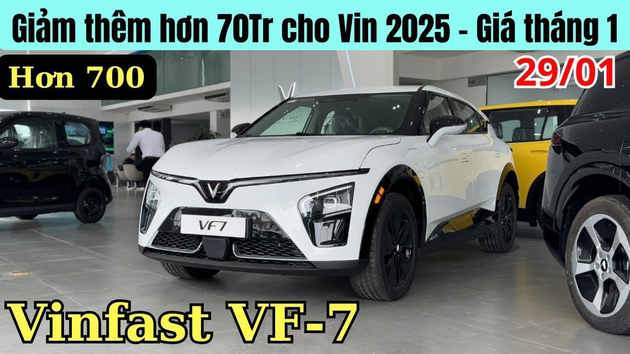 ✅Vinfast VF7 Giảm thêm đến 70Tr cho Vin2025 | Lăn Bánh VF7 chỉ hơn 700 Triệu | Chốt VF7 Đi Tết OK