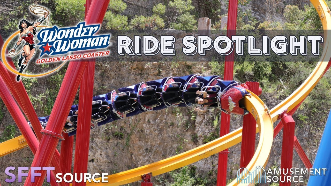 Ride Spotlight - Wonder Woman Golden Lasso Coaster at Six Flags Fiesta Texas