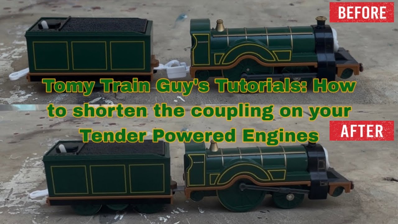Tomy Train Guy’s Tutorials: How to shorten the coupling on your Tender Powered Engines