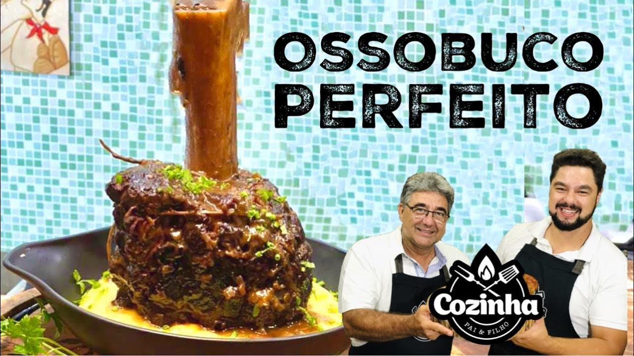 CARNE DE OSSOBUCO ENSOPADA COM VINHO TINTO E ACOMPANHADO DE POLENTA CREMOSA l COZINHA PAI E FILHO