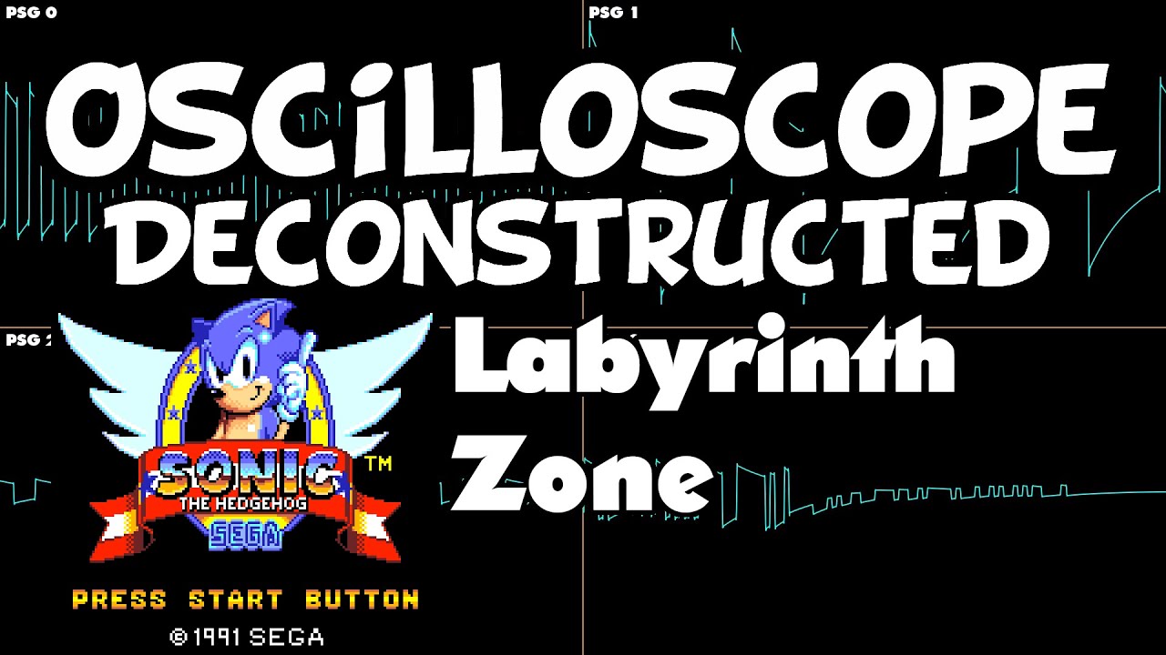 Sonic 1 (master system) - Labyrinth Zone - Oscilloscope Deconstruction