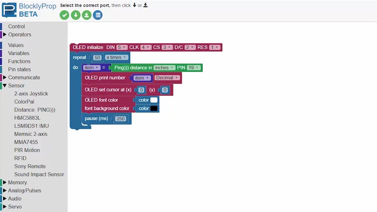 BlocklyProp Programming Environment