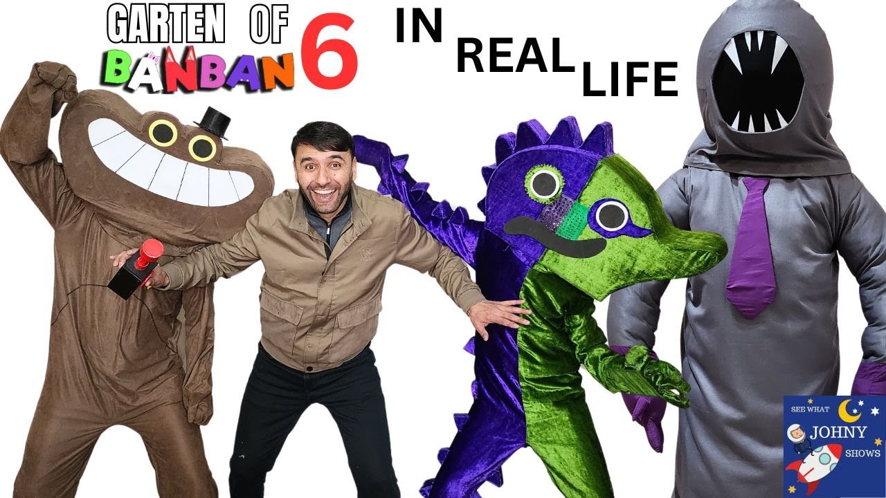 What if Garten Of Ban Ban 6 was In Real Life Jester, Sir Dadadoo Vs Ban Ban Vs Sheriff Toadster