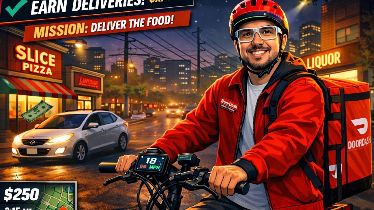 My DoorDash mission at night. Pinoy Food delivery sa gabi. 
