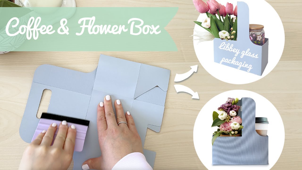 DIY Coffee and Flower Box | Plant Favor Box | Flower Packaging DIY gift box