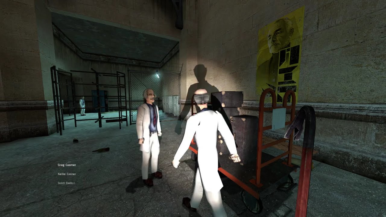 Playing Half-Life 2 but everyone is replaced with Half-Life 1 scientists