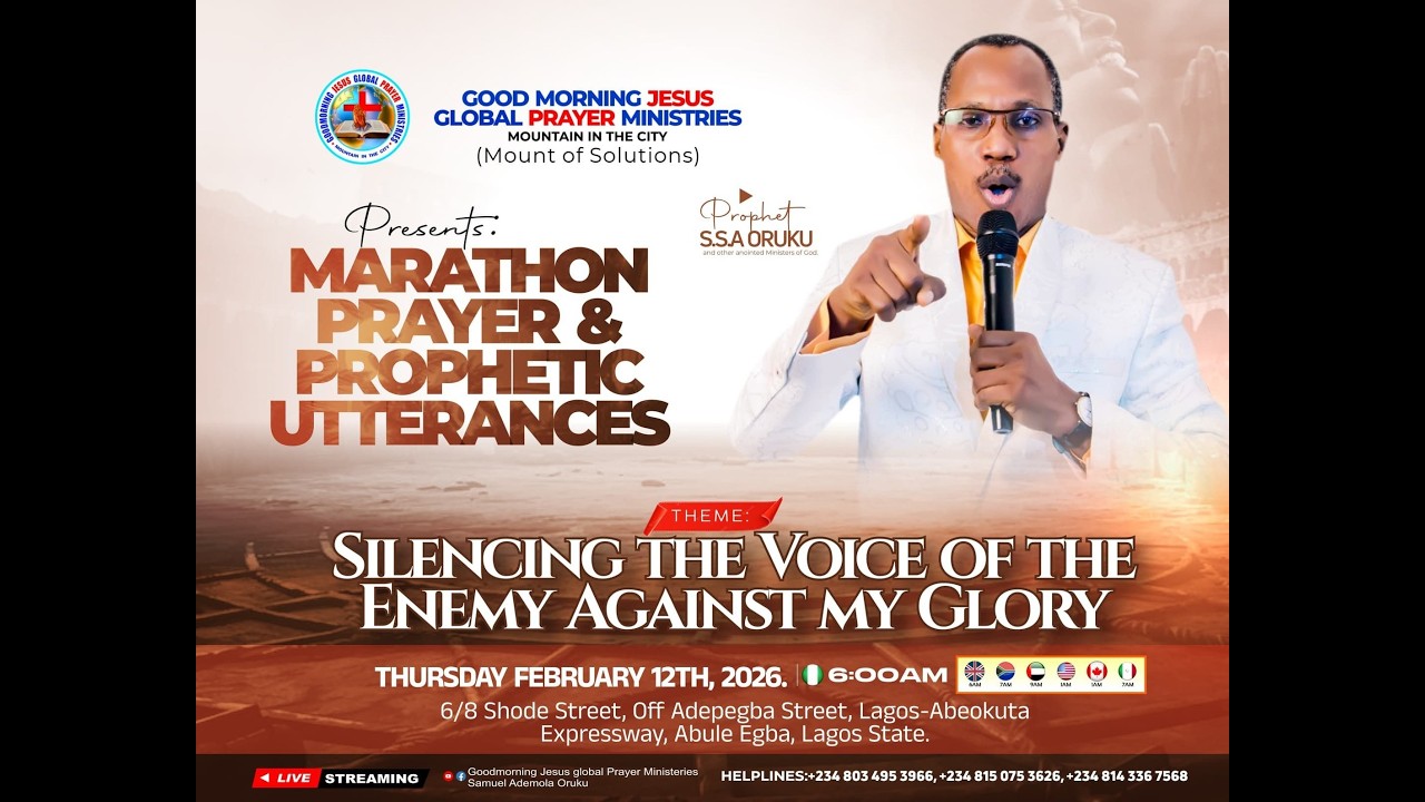 THURSDAY SERVICE | THEME: SILENCING THE VOICE OF THE ENEMY AGAINST MY GLORY