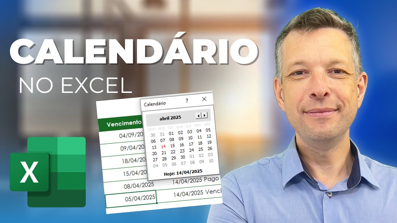 Calendário nas Células do Excel