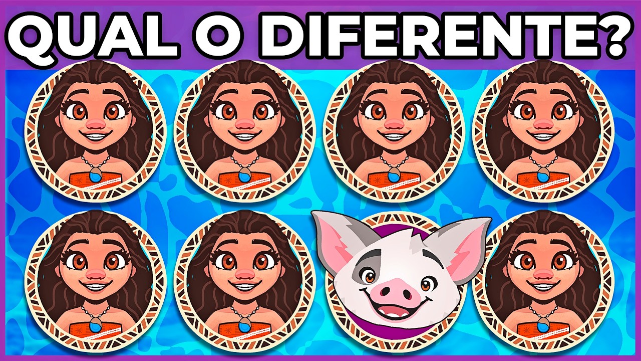 🌸🌊🌀 MOANA | 30 MEGA DESAFIOS (QUIZ ANIMADO) Só 3% das pessoas acertam tudo! Sem Spoilers #macaquiz