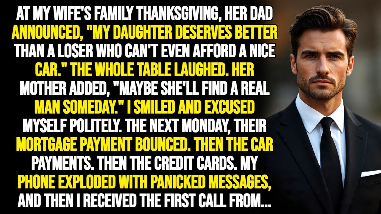 MY WIFE'S FAMILY MOCKED ME AT THANKSGIVING, SO I LEFT AND GAVE THEM A SURPRISE THE NEXT MORNING