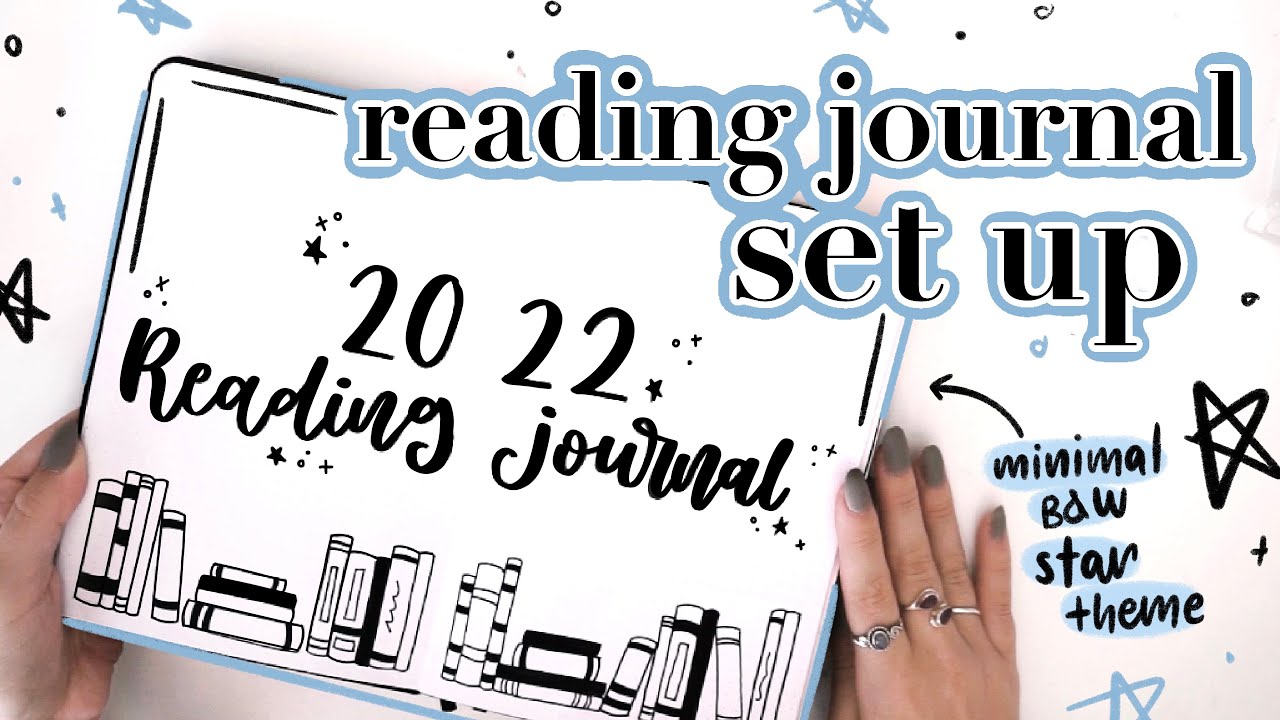 my reading journal 2022! minimalistic, B&W, stars theme
