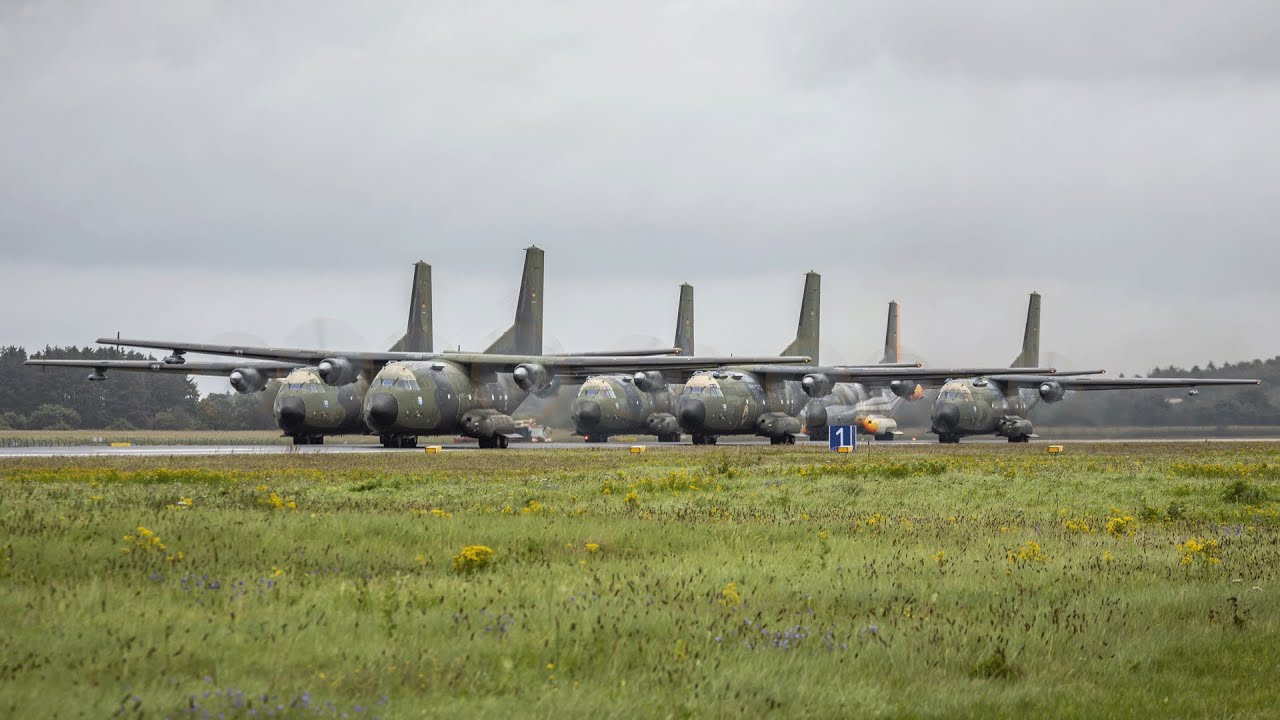 [4K] Air Transport Wing 63 Hohn  I Spotterday Goodbyetransall, Formation Flight Transall I FlyOut