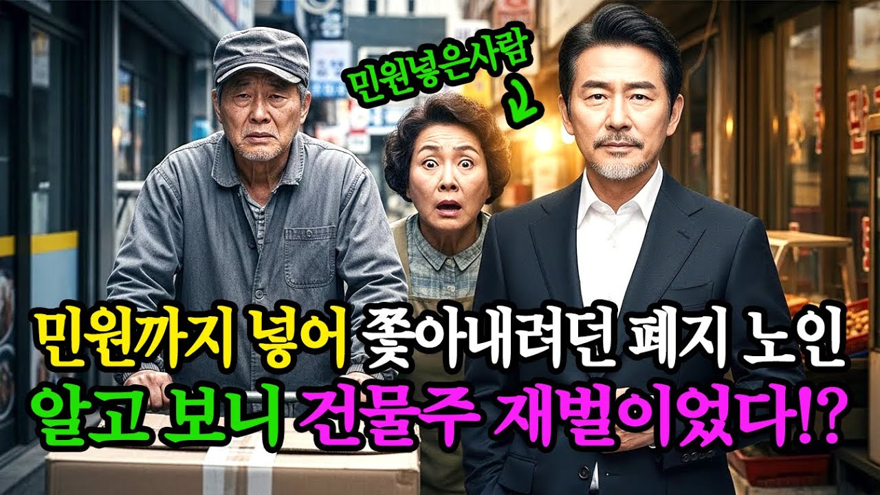 폐지줍는 노인으로 위장한 수백억대 자산가, 그를 사람으로 대해준 건 단 한 명이었다 [노후사연ㅣ감동사연ㅣ사람이야기]
