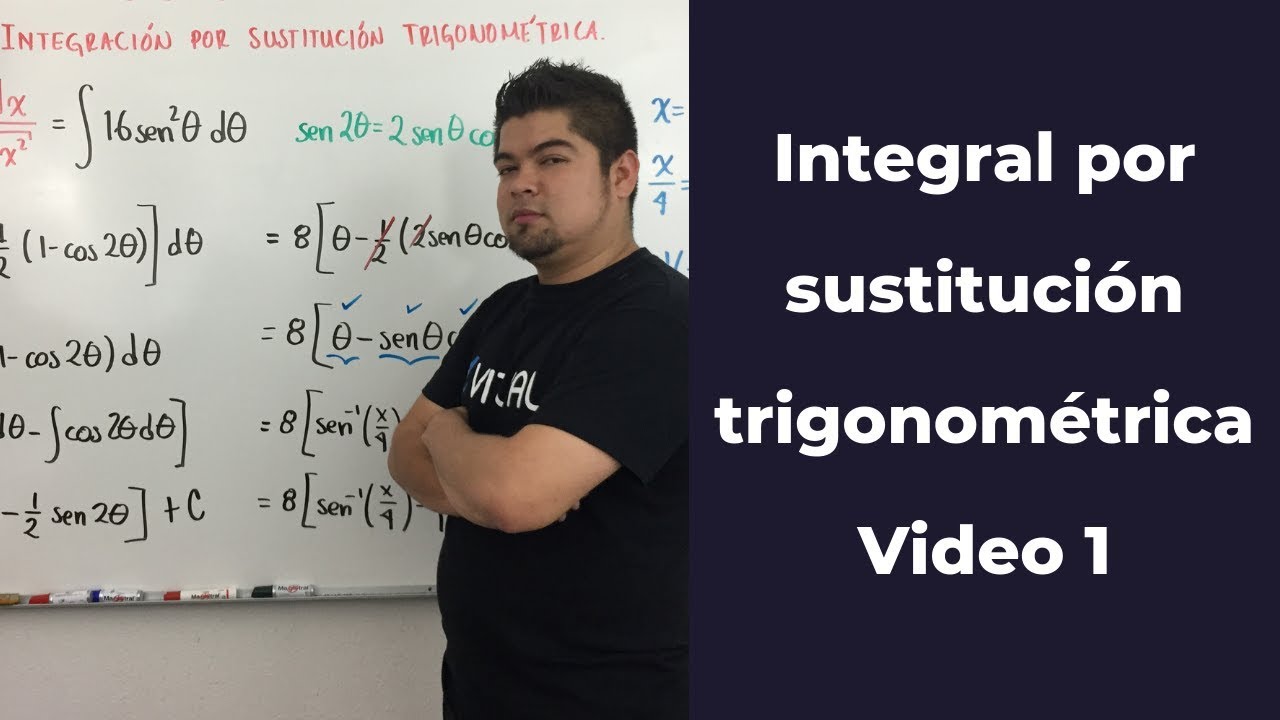Integral por sustitución trigonométrica video 1 | Cálculo integral - Vitual