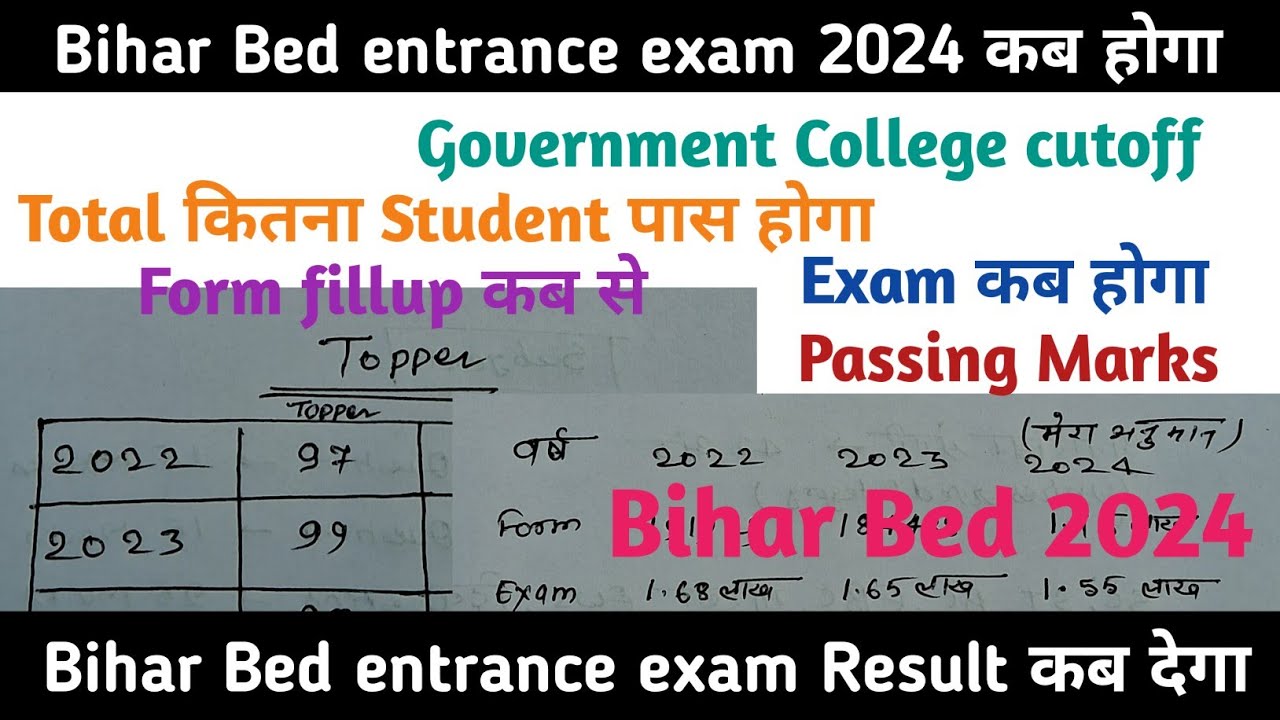 Bihar B.Ed Entrance exam 2024 कब होगा | bihar bed entrance 2024 | bihar b.ed exam date 2024 | lnmu