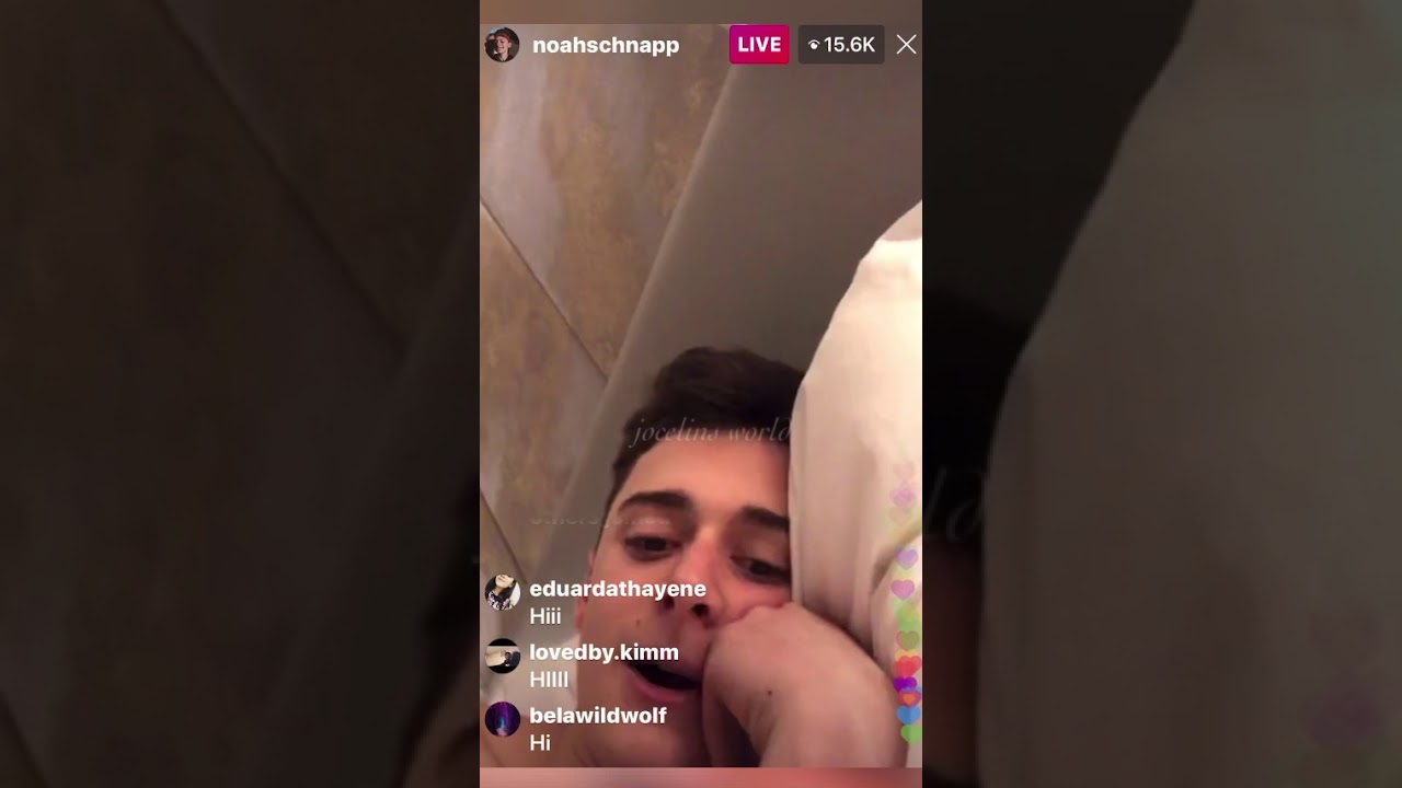 Noah Schnapps Instagram Live Stream November 9, 2019