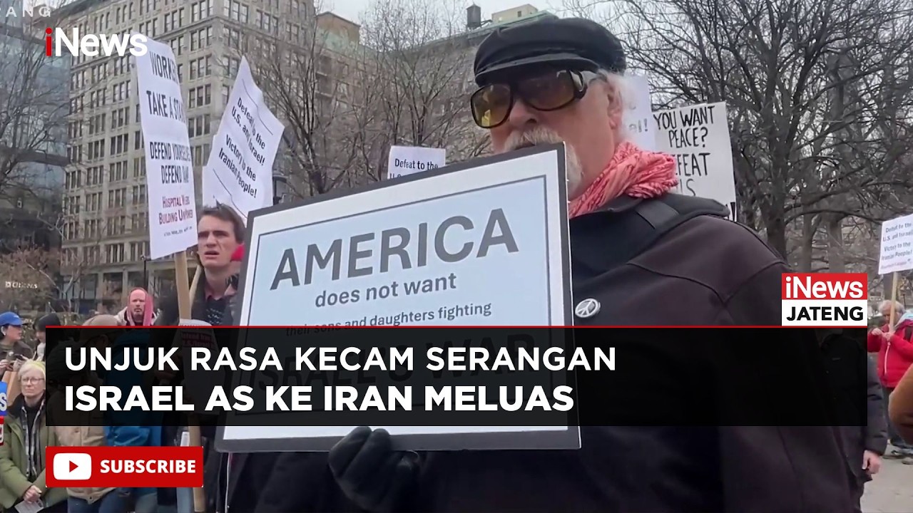Warga Amerika Kembali Berunjuk Rasa Kecam Serangan Israel dan AS ke Iran!! Minta Trump Diadili
