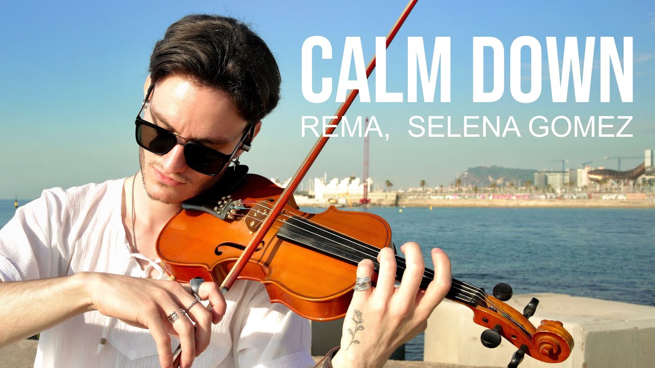 CALM DOWN - Rema, Selena Gomez - Violin Cover by Caio Ferraz, Instrumental Version