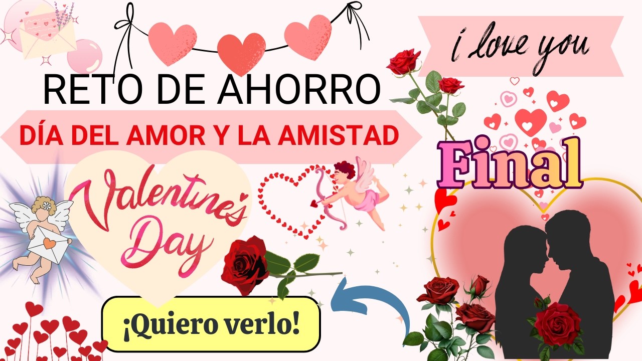 Reto de Ahorro San Valentín #presupuesto #cashstuffing #ahorrochallenge #fondosdeahorro #ahorro