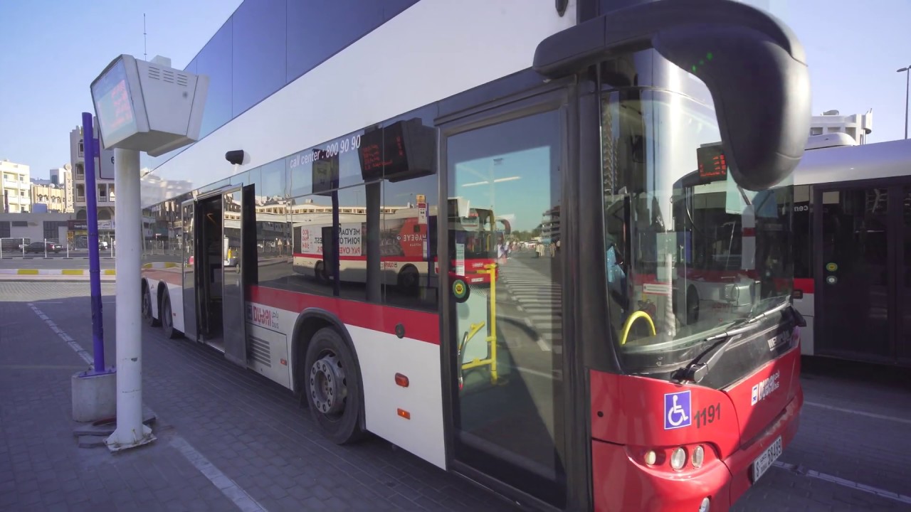 United Arab Emirates, Dubai, double decker bus 64 ride from Gold Souq Bus Station to Manama 1