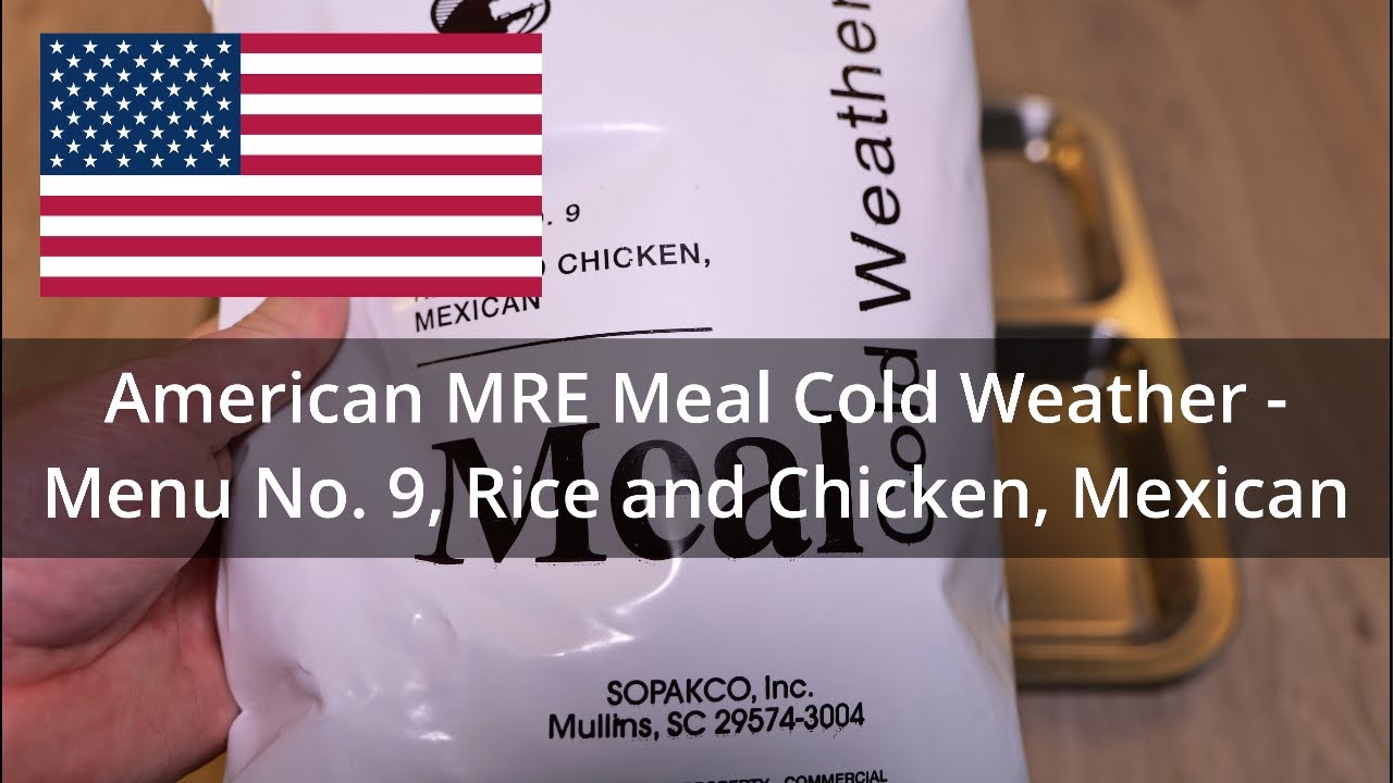 Дегустационный тест армейского пайка/MRE США: меню № 9 для холодной погоды – рис с курицей, мекси...